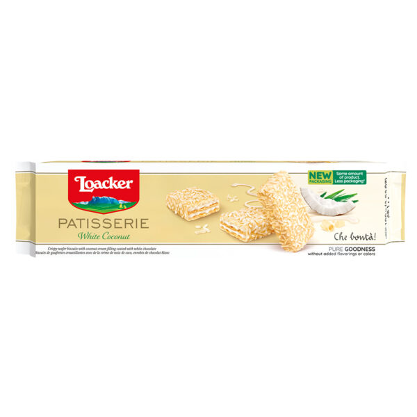 Loacker White Chocolate & Coconut Wafers – 100 g