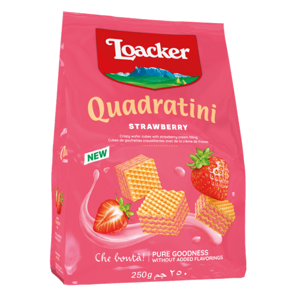 Loacker Strawberry Wafers – 250 g