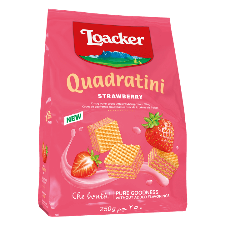 Loacker Strawberry Wafers – 250 g