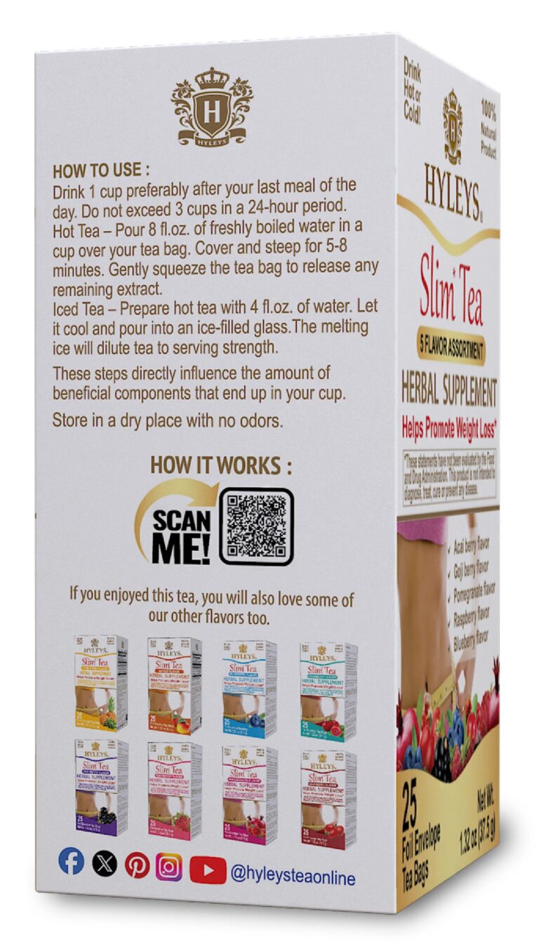 Hyleys 5 Flavours Tea Assortment – 25 tea bags