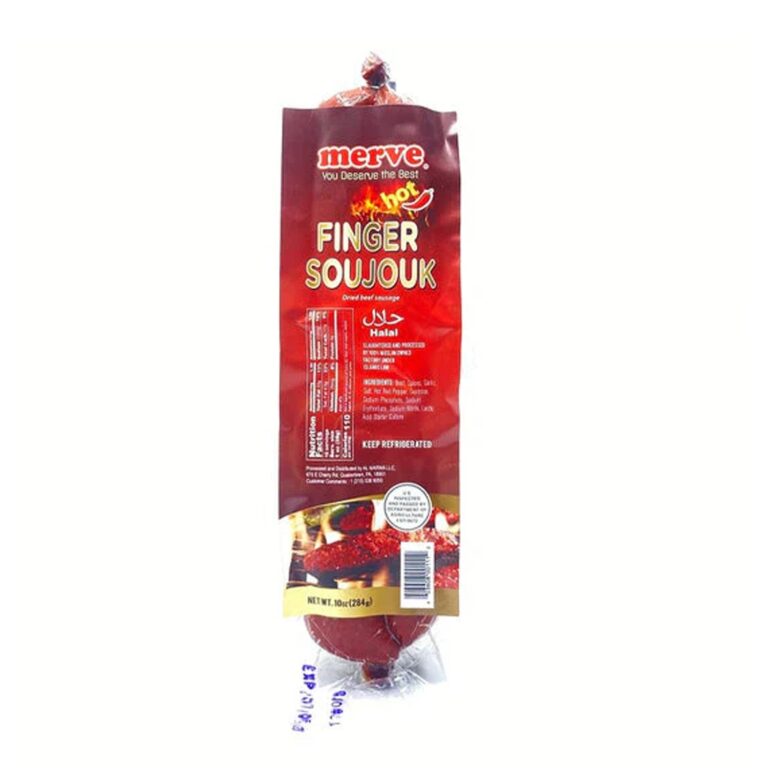 Merve Acılı Parmak Sucuk / Hot Finger Soujouk – 10 oz