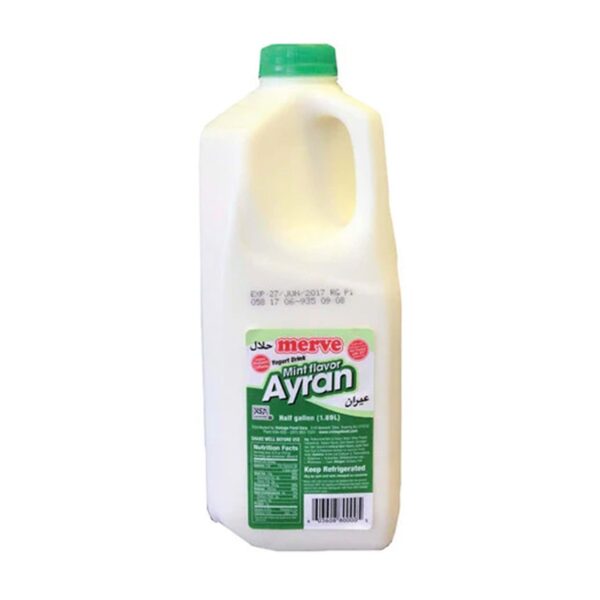 Merve Naneli Ayran / Mint Yogurt Drink – 0.5 gal