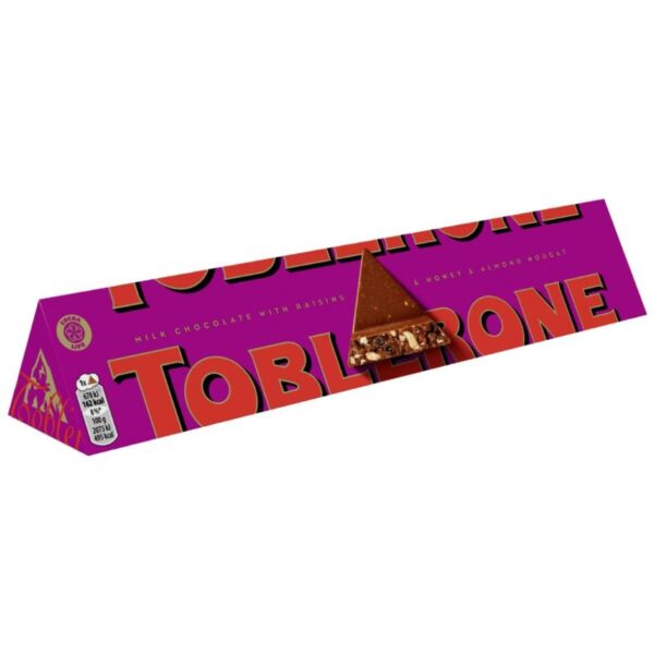 Toblerone Raisin & Almond Chocolate – 100 g