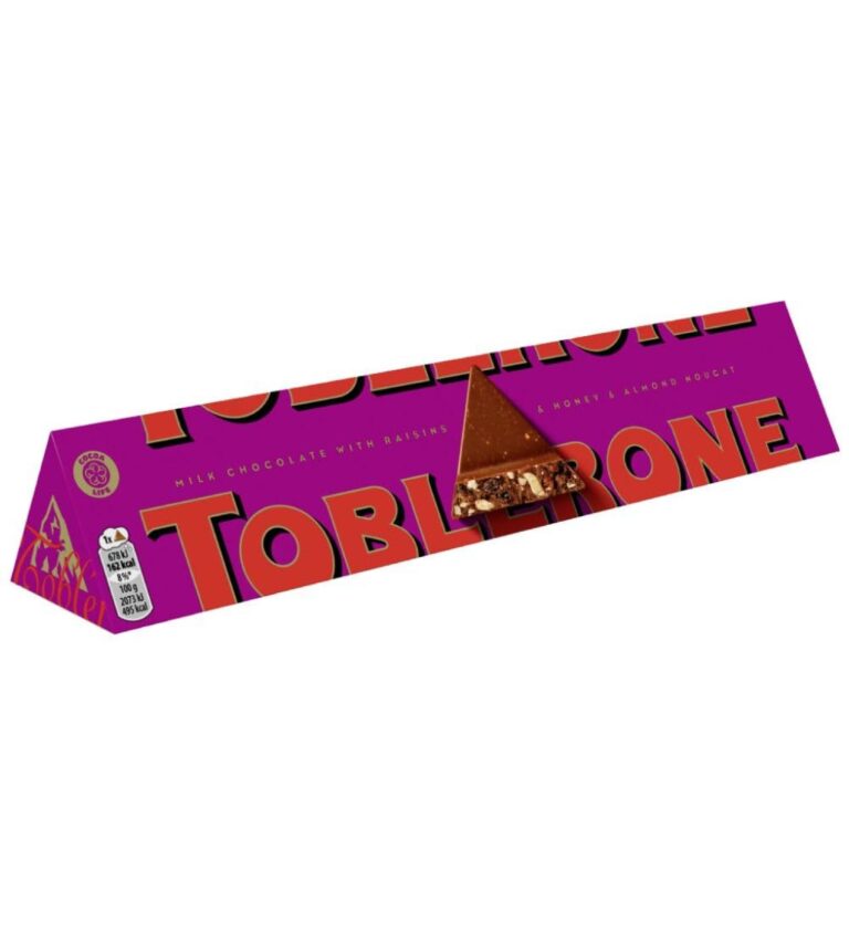 Toblerone Raisin & Almond Chocolate – 100 g