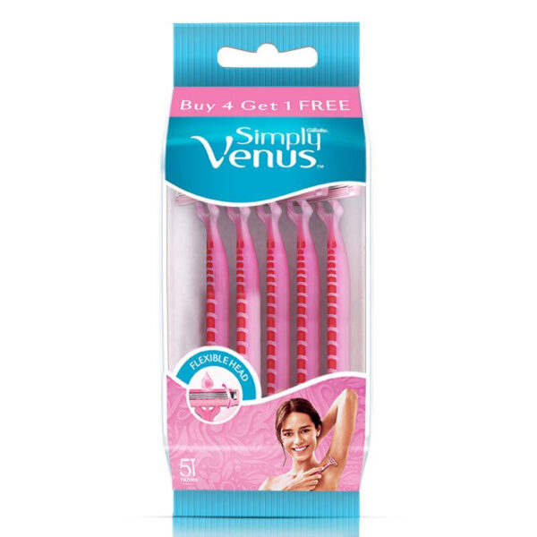 Gillette Simply Venus Razors – 5 pieces