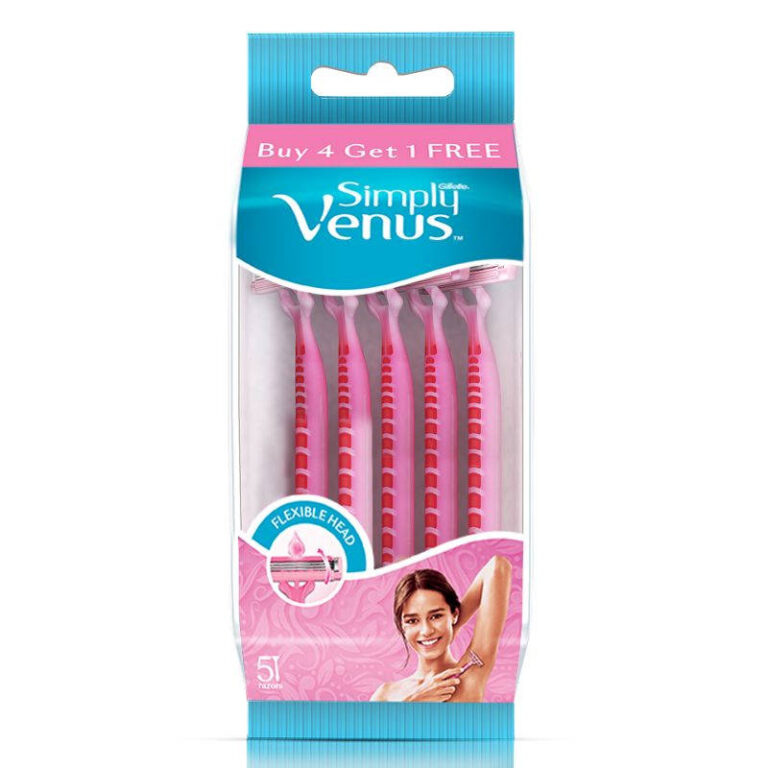 Gillette Simply Venus Razors – 5 pieces