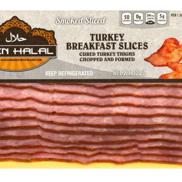 Deen Helal Hindi Kahvaltılık Dilimler / Halal Turkey Breakfast Slices – 12 oz