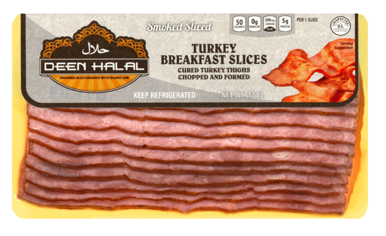 Deen Helal Hindi Kahvaltılık Dilimler / Halal Turkey Breakfast Slices – 12 oz