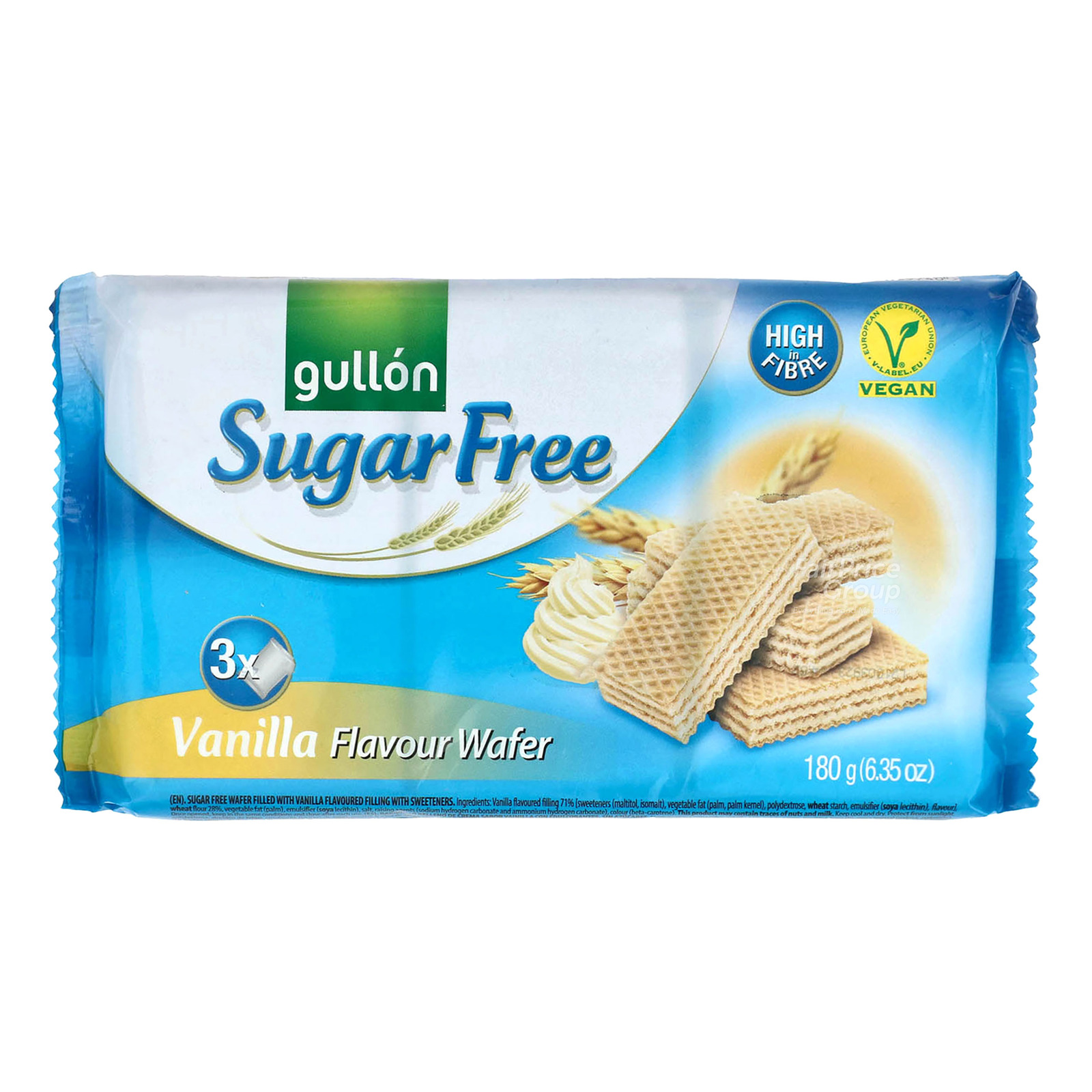 Gullón Sugar Free Vanilla Wafers – 180 g Gullón Sugar Free Vanilla Wafers – 180 g