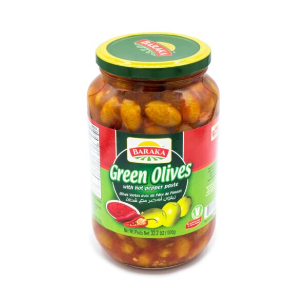 Baraka Spicy Green Olives – 1000 g