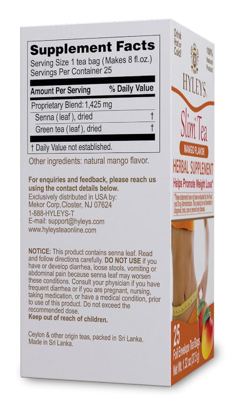 Hyleys Slim Tea Mango – 25 tea bags