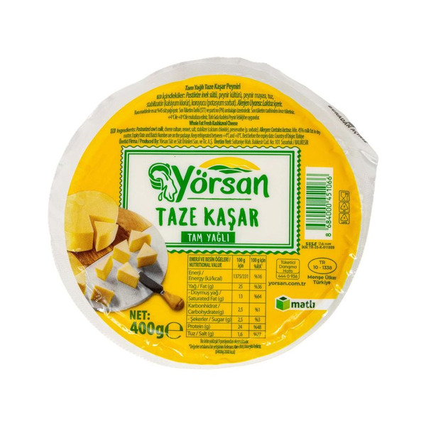 Yörsan Kaşar / Kashkaval Cheese – 400 g