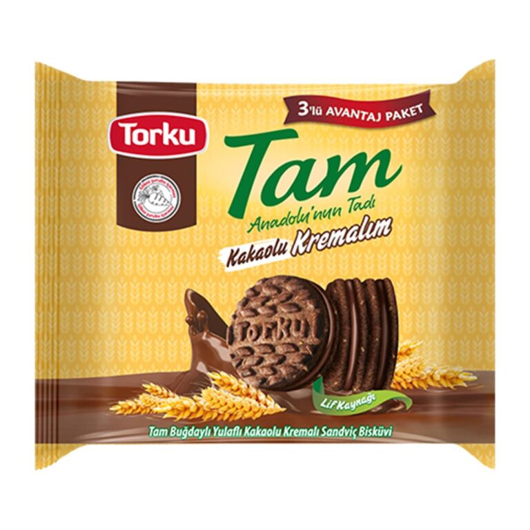 Torku Tam Kremalım Cocoa Cream-Filled Biscuits – 249 g