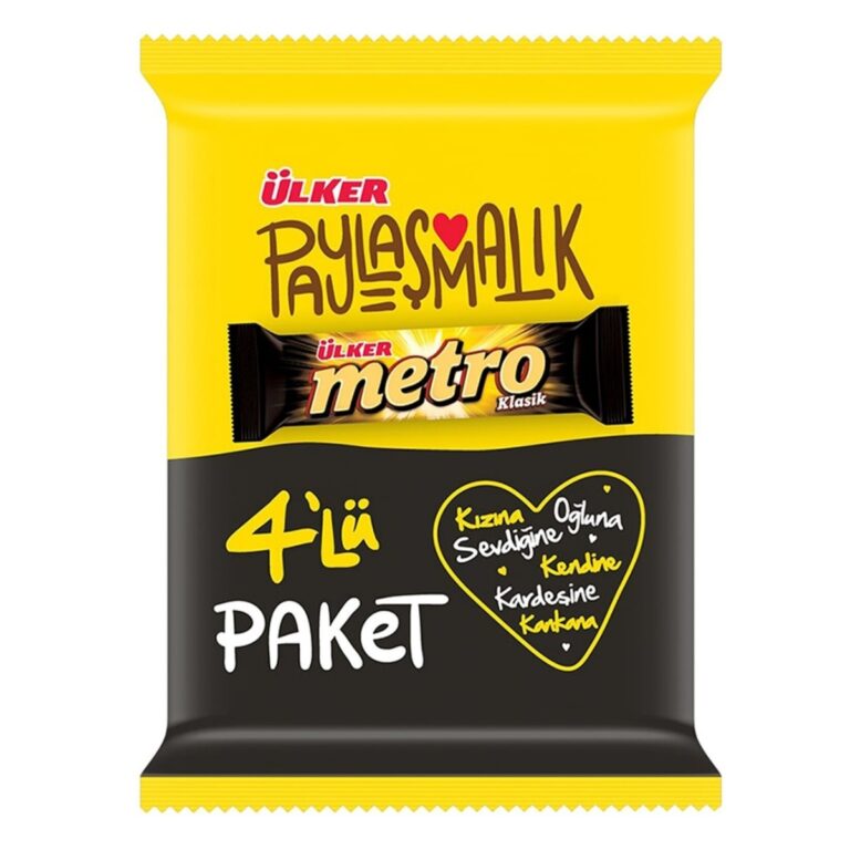 Ülker Metro Caramel Chocolate Bars – 144 g