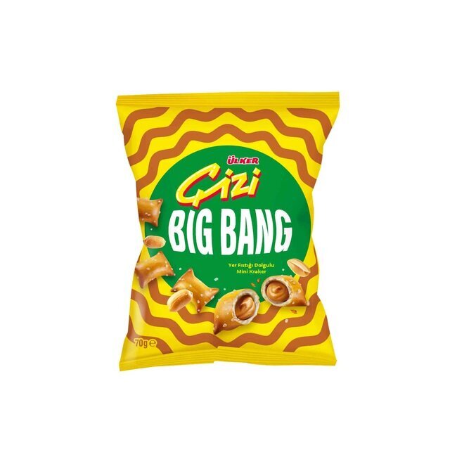 Ülker Çizi Big Bang / Peanut-Filled Mini Crackers – 70 g