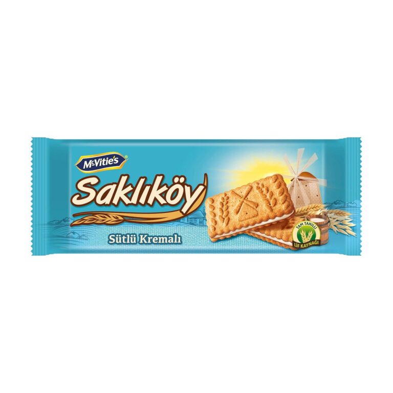 Ülker Saklıköy Süt Kremalı Bisküvi / Saklıköy Milk Cream Biscuits – 100 g