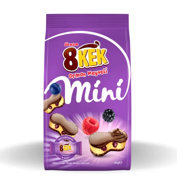 Ülker Dankek 8 Kek Mini / Forest Fruit Cakes – 162 g