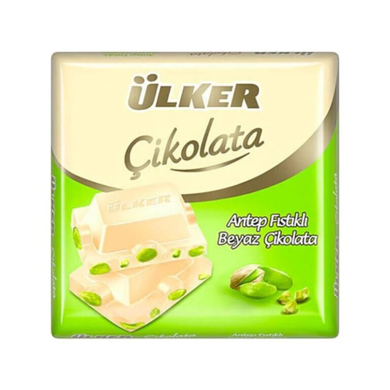 Ülker White Chocolate with Pistachios – 65 g