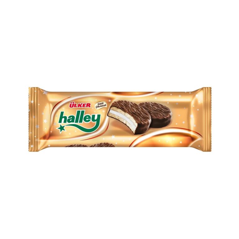 Ülker Halley Marshmallow Bisküvi / Halley Marshmallow Biscuits (8 Pack) – 240 g
