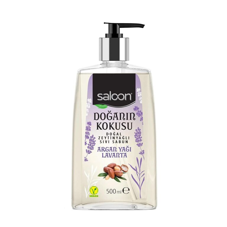 Saloon Argan Yağı ve Lavantalı Sıvı Sabun / Argan Oil and Lavender Liquid Soap – 500 ml