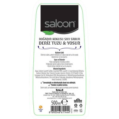 Saloon Sea Salt & Moss Liquid Soap – 500 ml