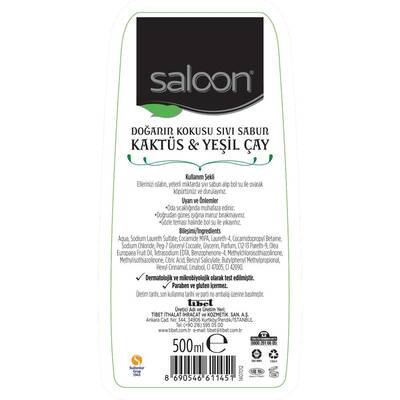 Saloon Cactus & Green Tea Liquid Soap – 500 ml