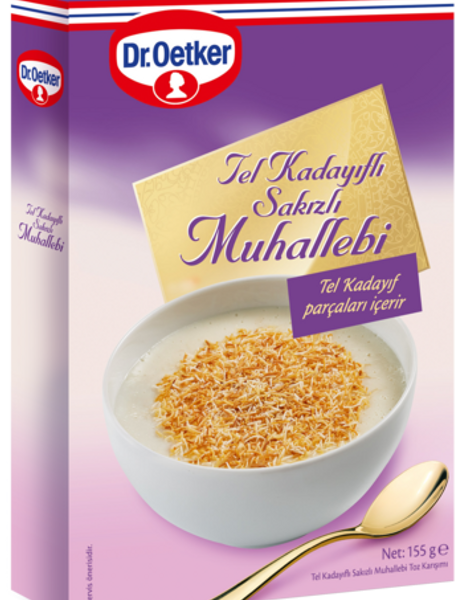 Dr. Oetker Kadayıflı Muhallebi / Custard with Shredded Pastry Mix – 155 g