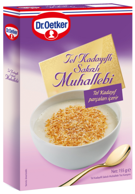 Dr. Oetker Kadayıflı Muhallebi / Custard with Shredded Pastry Mix – 155 g
