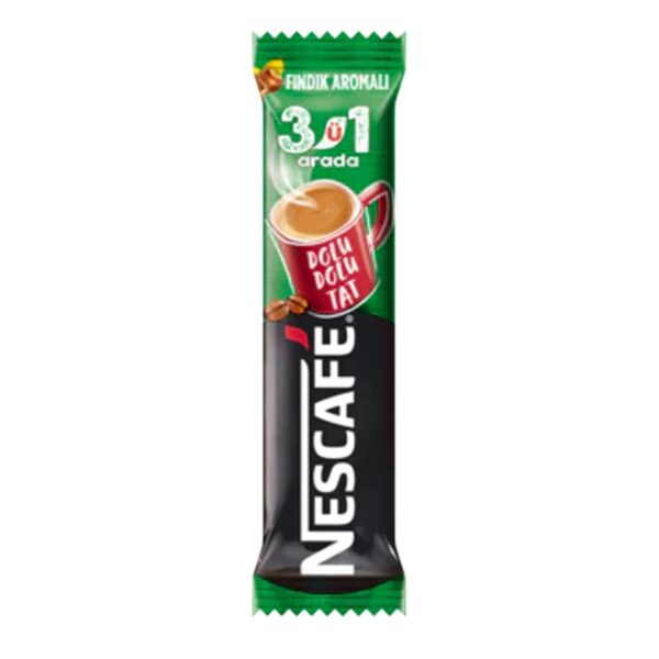 Nescafe 3'ü 1 Arada Fındıklı Kahve / 3 in 1 Hazelnut Instant Coffee – 17 g