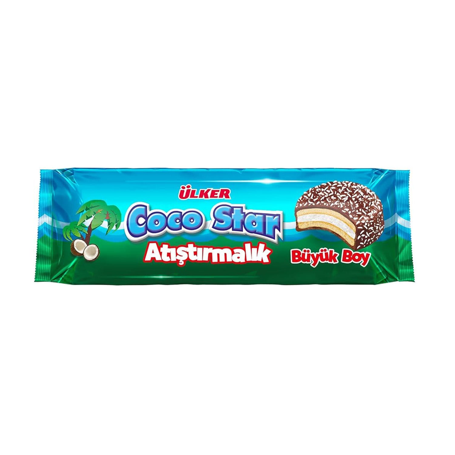 Ülker Cocostar Hindistan Cevizli Çikolata / Cocostar Coconut Chocolate Bars (7 Pieces) – 154 g Ülker Cocostar Hindistan Cevizli Çikolata / Cocostar Coconut Chocolate Bars (7 Pieces) – 154 g