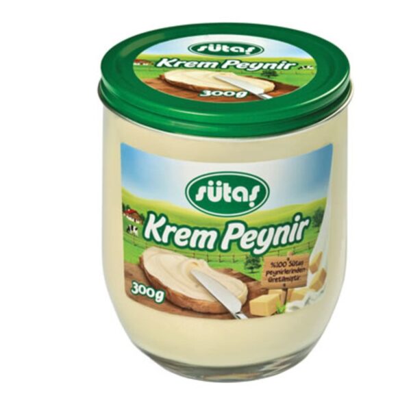 Sütaş Krem Peynir (Cam Kavanoz) / Cream Cheese (Glass Jar) – 300 g