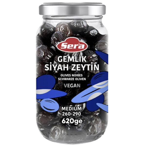 Sera Black Olives, Medium – 620 g