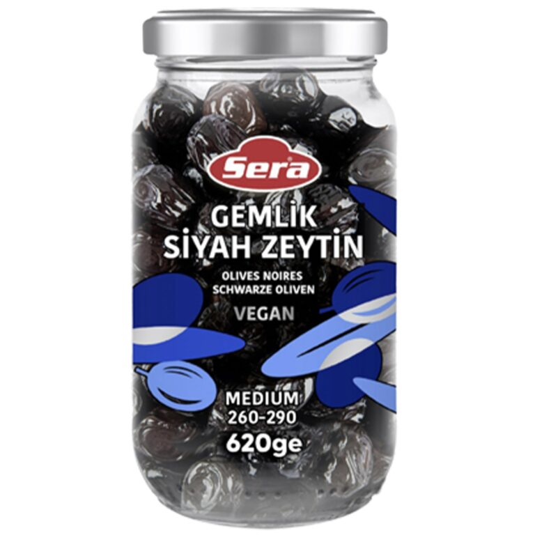 Sera Black Olives, Medium – 620 g