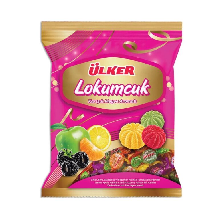 Ülker Lokumcuk Karışık Meyve / Mixed Fruit Soft Candy – 600 g