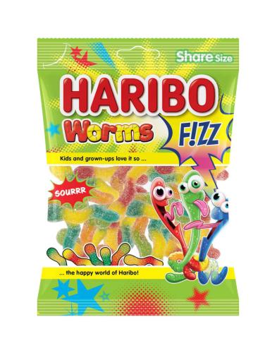 Haribo Fizz Worms – 70 g