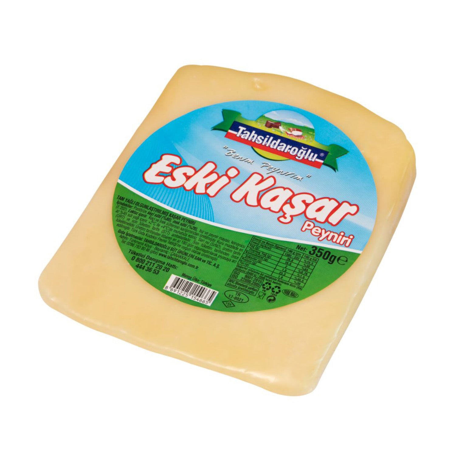 Tahsildaroğlu Trakya Eski Kaşar Peyniri / Trakya Aged Kashkaval Cheese – 350 g Tahsildaroğlu Trakya Eski Kaşar Peyniri / Trakya Aged Kashkaval Cheese – 350 g