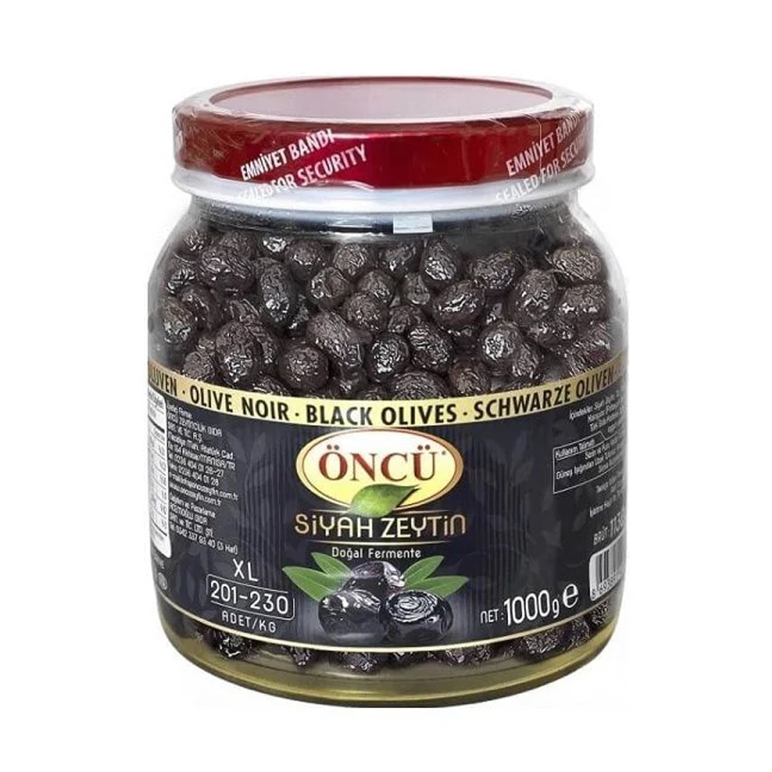 Öncü L-XL Siyah Zeytin / L-XL Black Olives – 1 kg Öncü L-XL Siyah Zeytin / L-XL Black Olives – 1 kg
