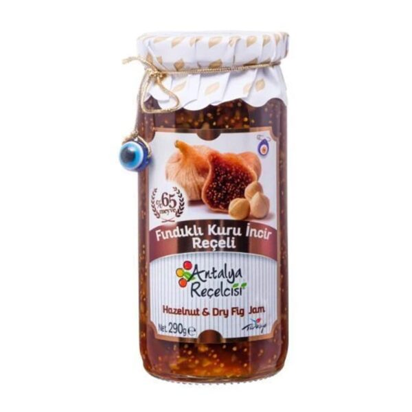 Antalya Fındıklı Kuru İncir Reçeli / Dried Fig and Hazelnut Jam – 290 g