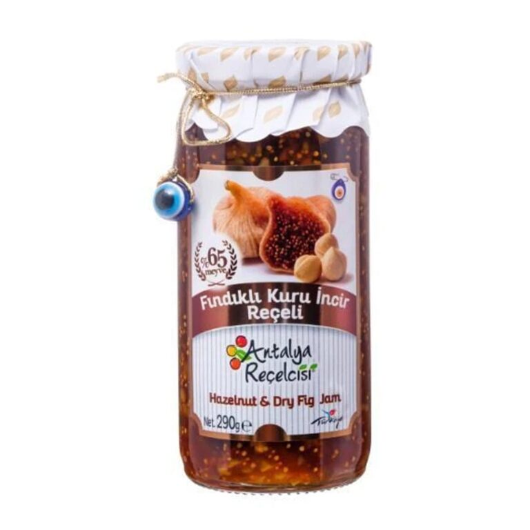 Antalya Fındıklı Kuru İncir Reçeli / Dried Fig and Hazelnut Jam – 290 g