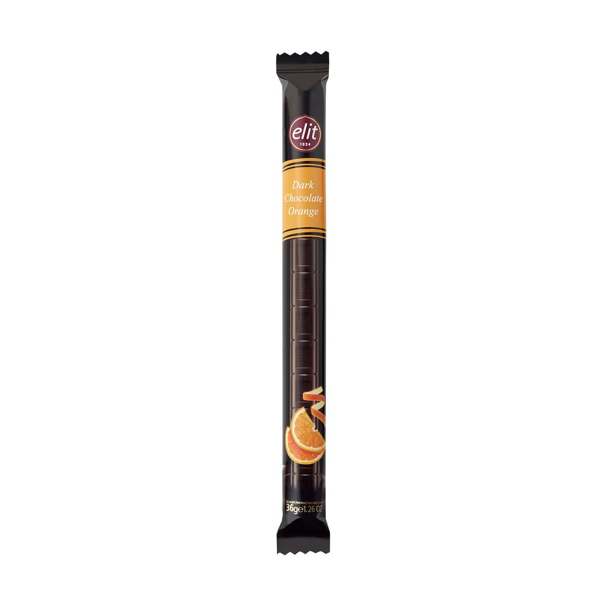 Elit Orange Dark Chocolate Stick – 36 g Elit Orange Dark Chocolate Stick – 36 g