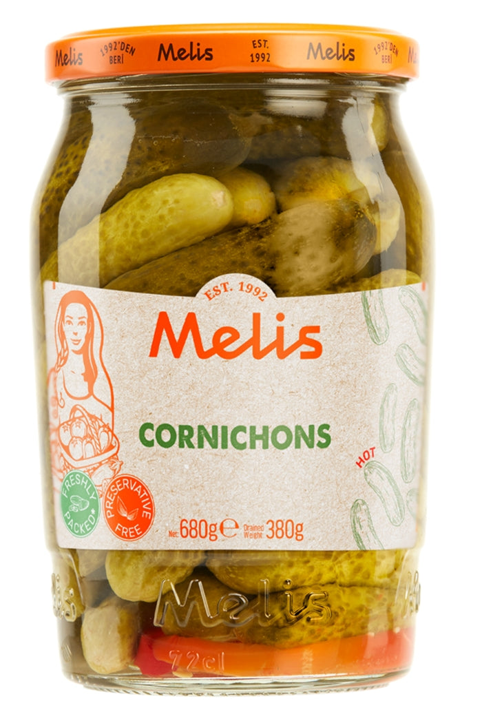 Melis Cornichon Pickles – 680 g Melis Cornichon Pickles – 680 g