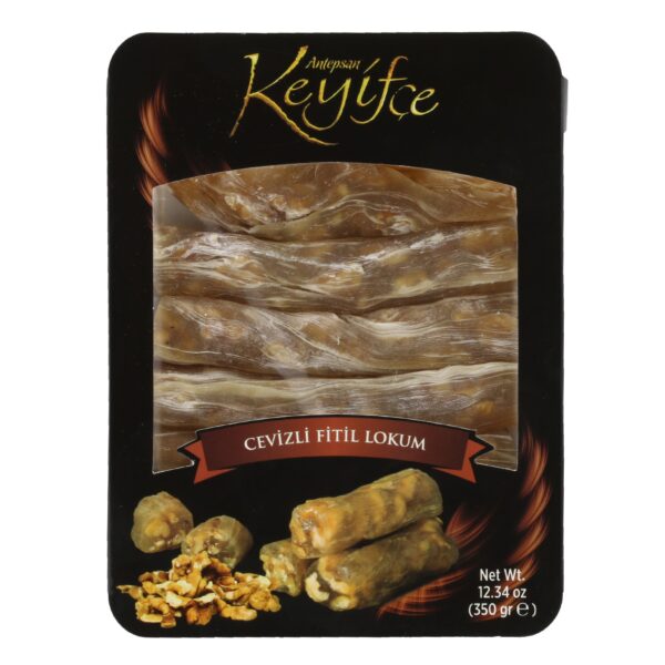 Keyifçe Cevizli Fitil Lokum / Walnut Turkish Delight Rolls – 350 g