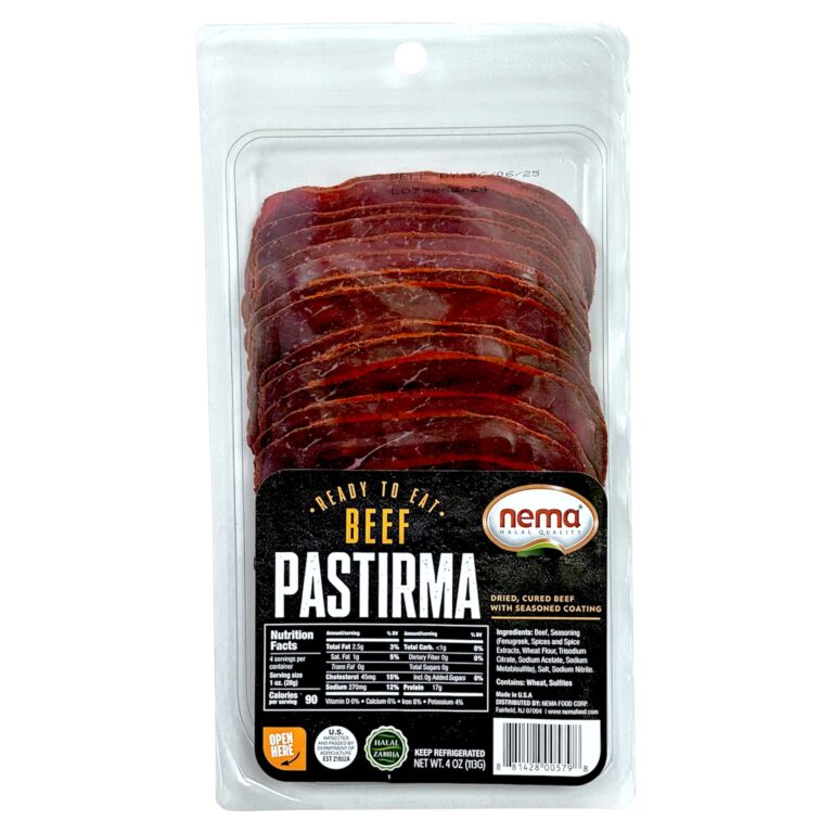 Nema Dilimlenmiş Dana Pastırma / Sliced Beef Pastirma – 4 oz