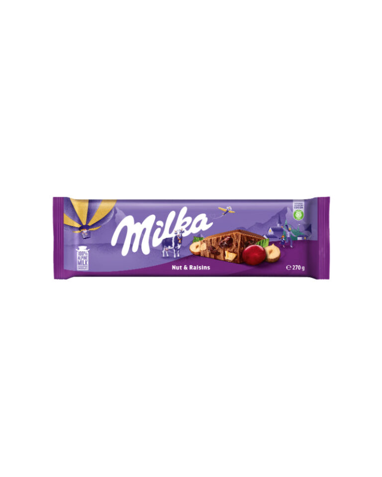 Milka Raisin & Nut Chocolate – 270 g