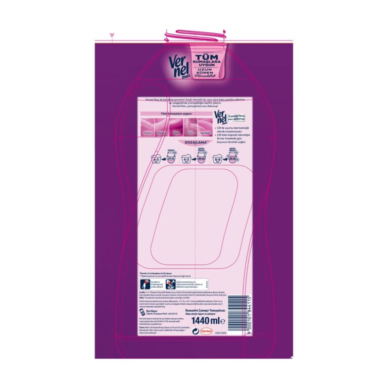 Vernel Orchid Fabric Softener – 1440 ml