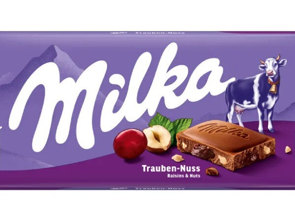 Milka Raisin & Hazelnut Milk Chocolate – 90 g