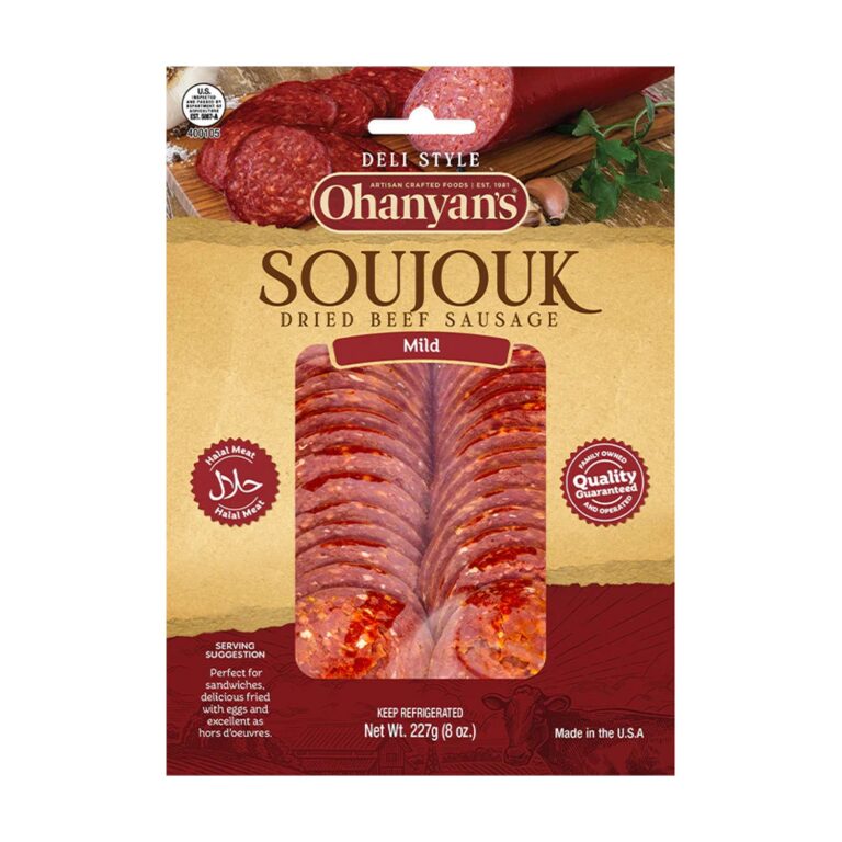 Ohanyan’s Mild Sliced Soujouk / Sucuk – 8 oz (227 g)