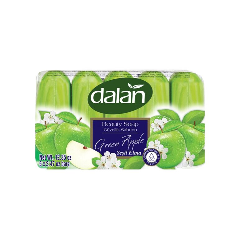 Dalan Yeşil Elma Sabunu / Green Apple Beauty Soap – 5 × 70 g