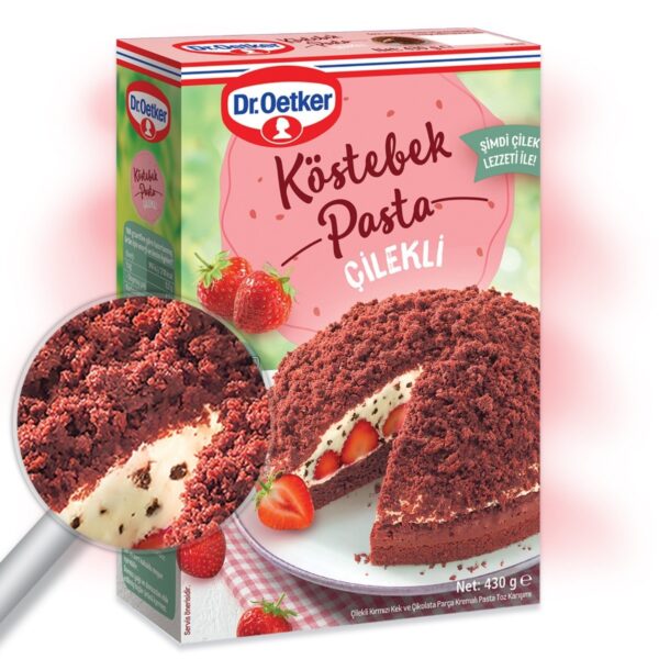 Dr. Oetker Çilekli Köstebek Pasta / Strawberry Cake Mix – 430 g
