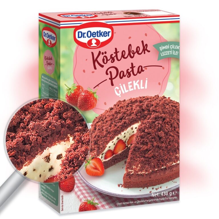 Dr. Oetker Çilekli Köstebek Pasta / Strawberry Cake Mix – 430 g
